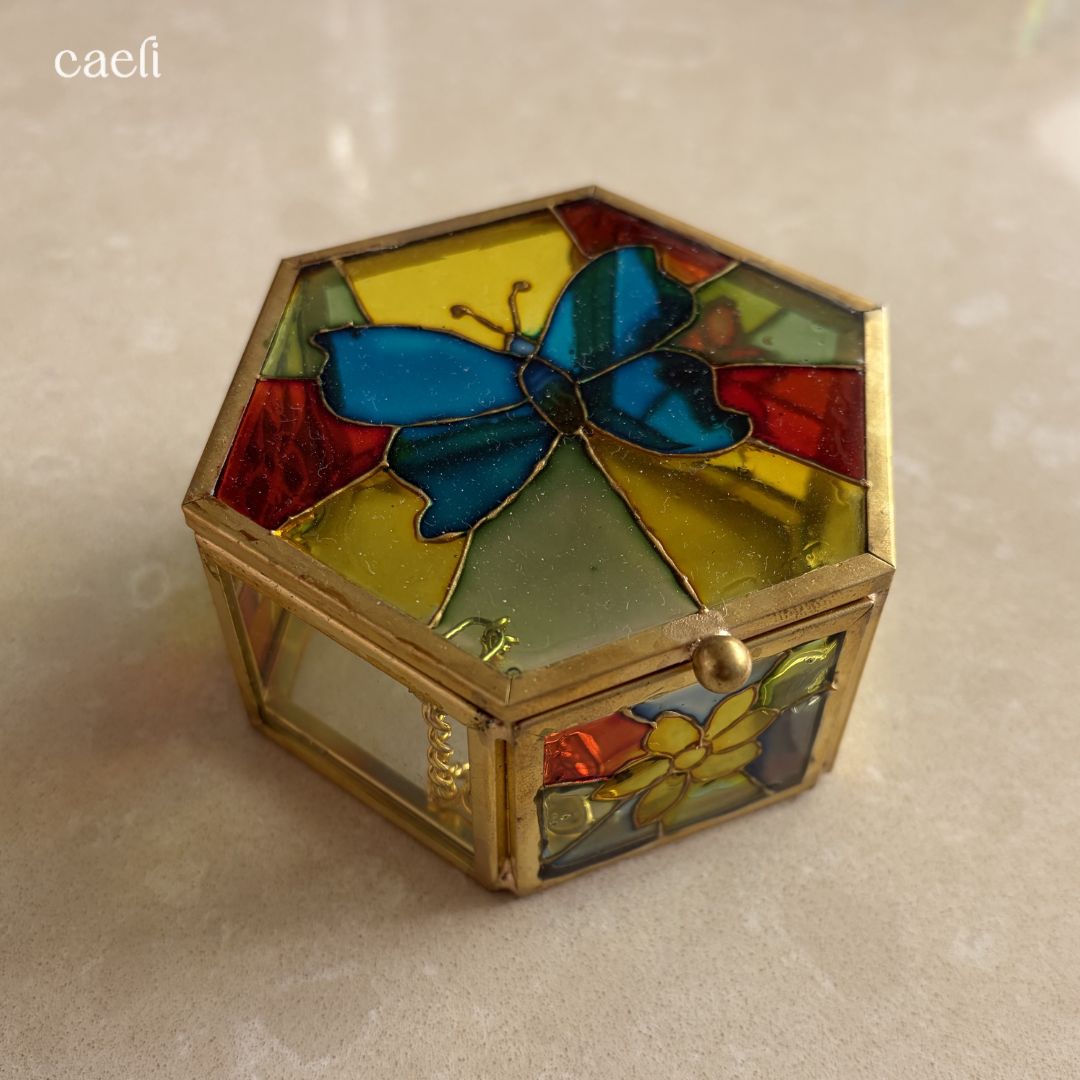Stained Glass Jewellery/Rosary Box