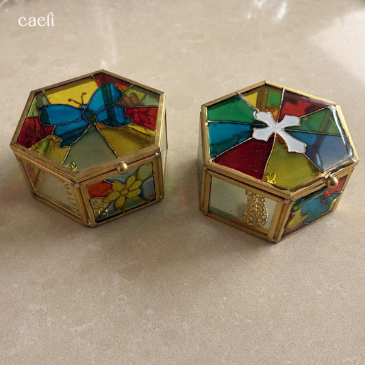 Stained Glass Jewellery/Rosary Box
