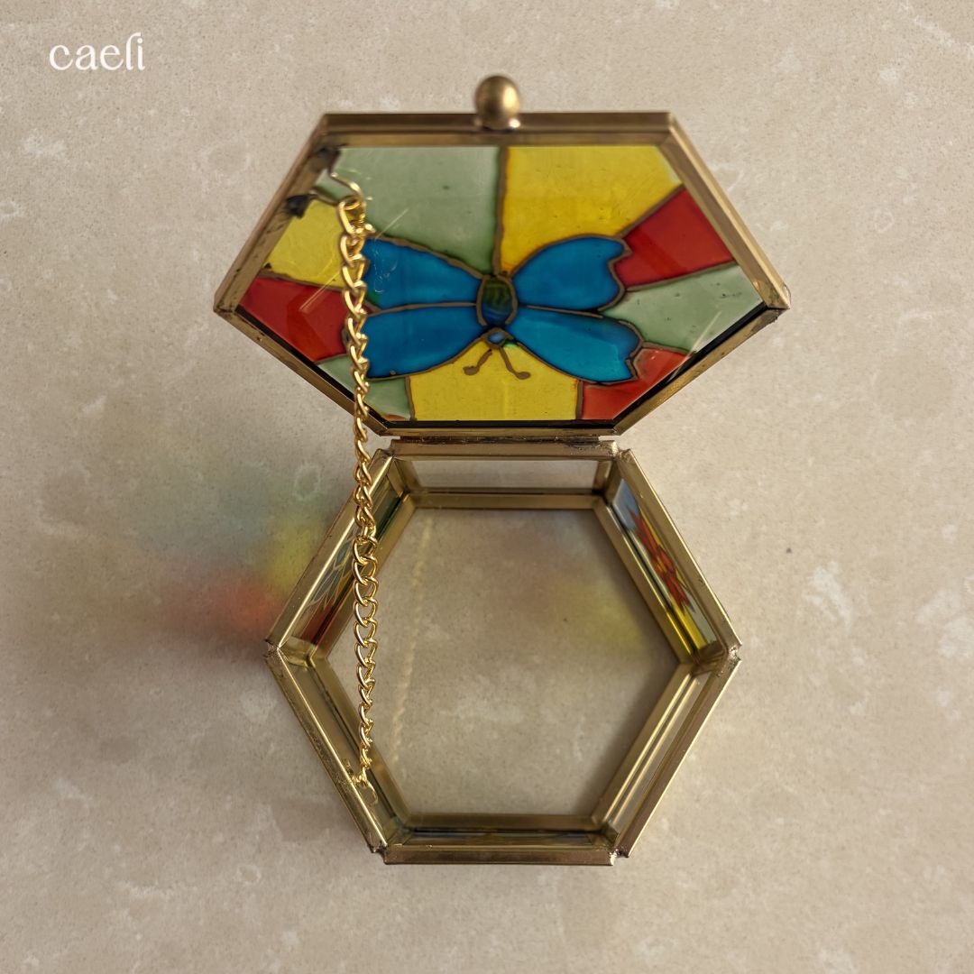Stained Glass Jewellery/Rosary Box