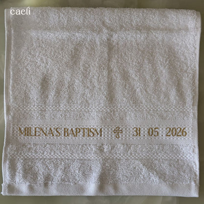 Personalised Baptism Towel | Christening Towel | RCIA Gift
