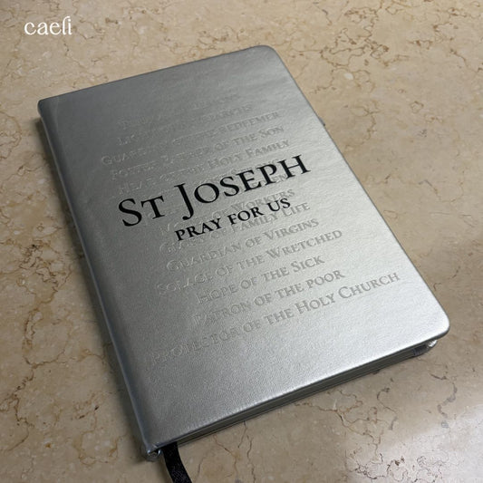 Litany Notebook - St Joseph | A5 Notebook | Personalisation Available | Multiple Colour Options