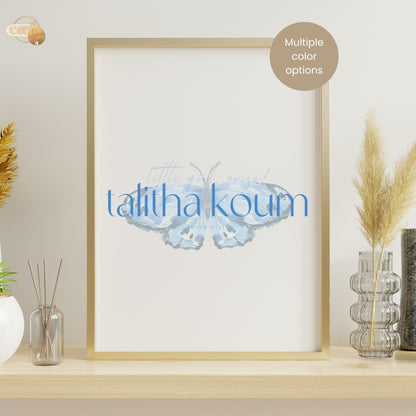 Talitha Koum (little girl arise) Scripture Verse Quote | Mark 5:41 | Wall Art