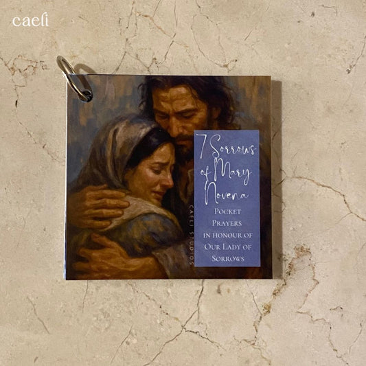 Pocket Prayers - 7 Sorrows of Mary | 30-Page Prayer Guide with Binding Ring | Comprehensive and Portable