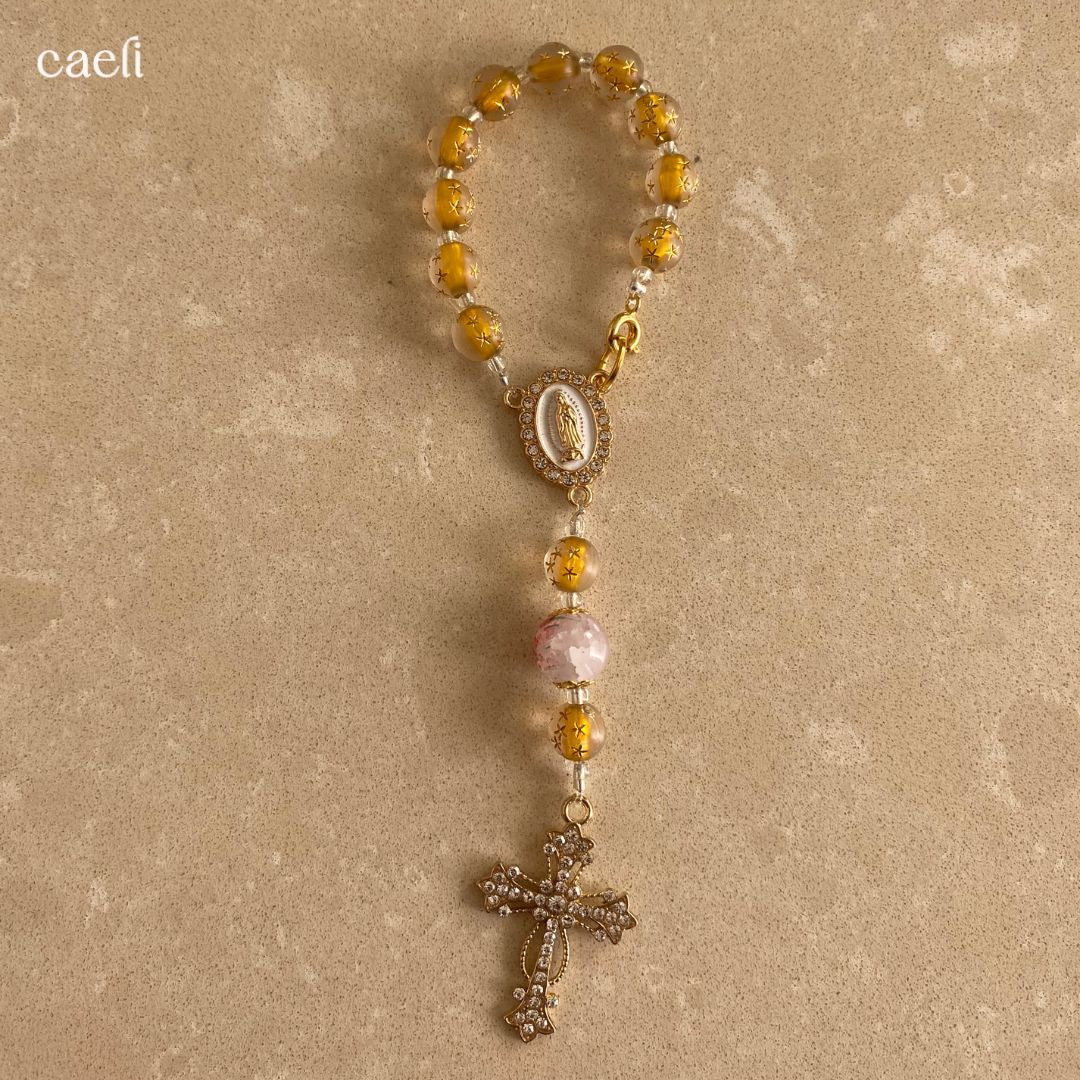 Decade Rosary Bag Charm | Our Lady of Guadalupe | Door Hanger