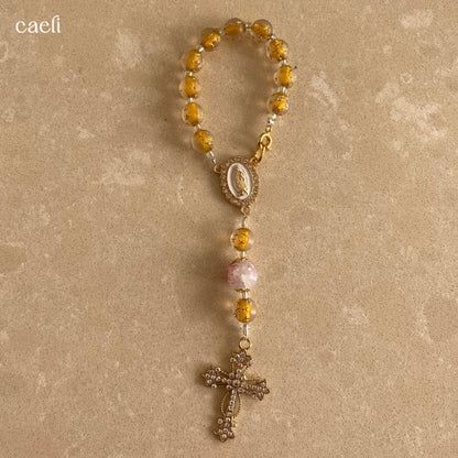 Decade Rosary Bag Charm | Our Lady of Guadalupe | Door Hanger