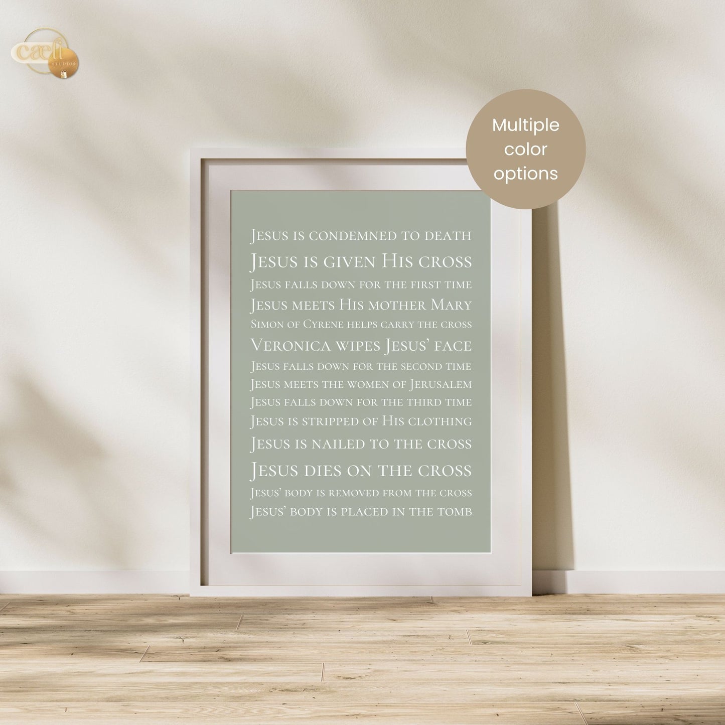 Stations of the Cross | Catholic Lent | Passion of Christ | Wall Art