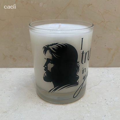 The Surrender Candle | Scented Candle | White Candle | I Trust in You