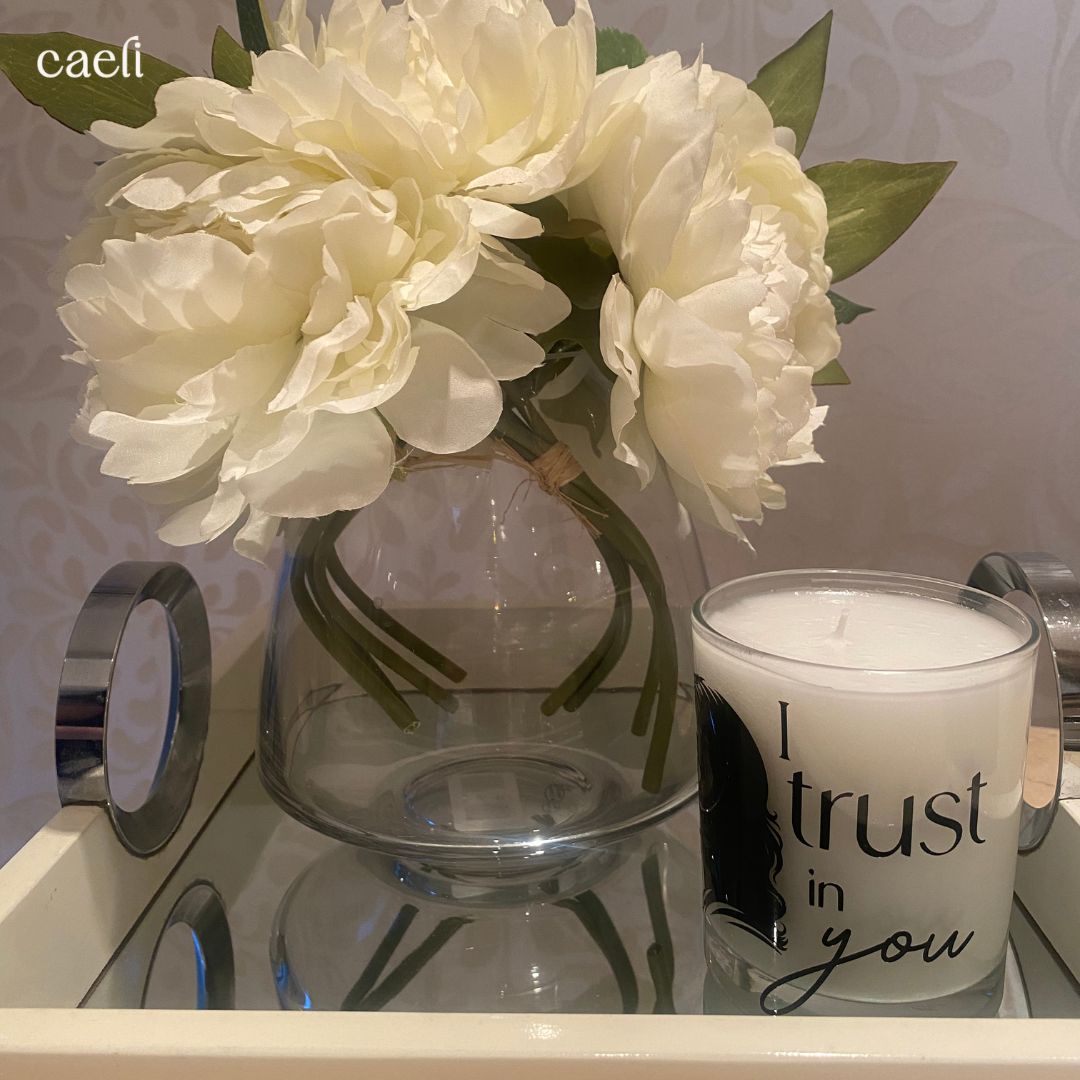 The Surrender Candle | Scented Candle | White Candle | I Trust in You