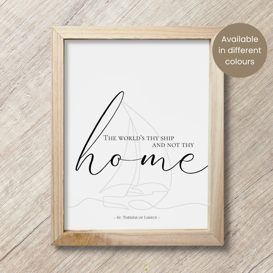 St. Thérèse of Lisieux - Home Quote | Wall Art