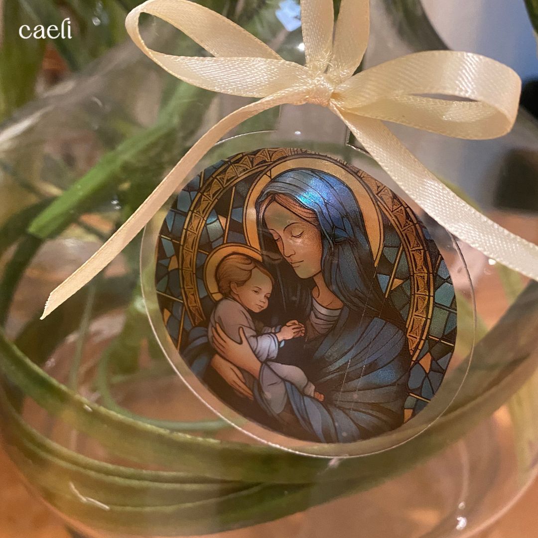 Stained Glass Nativity Christmas Baubles | Unique Christmas Ornaments