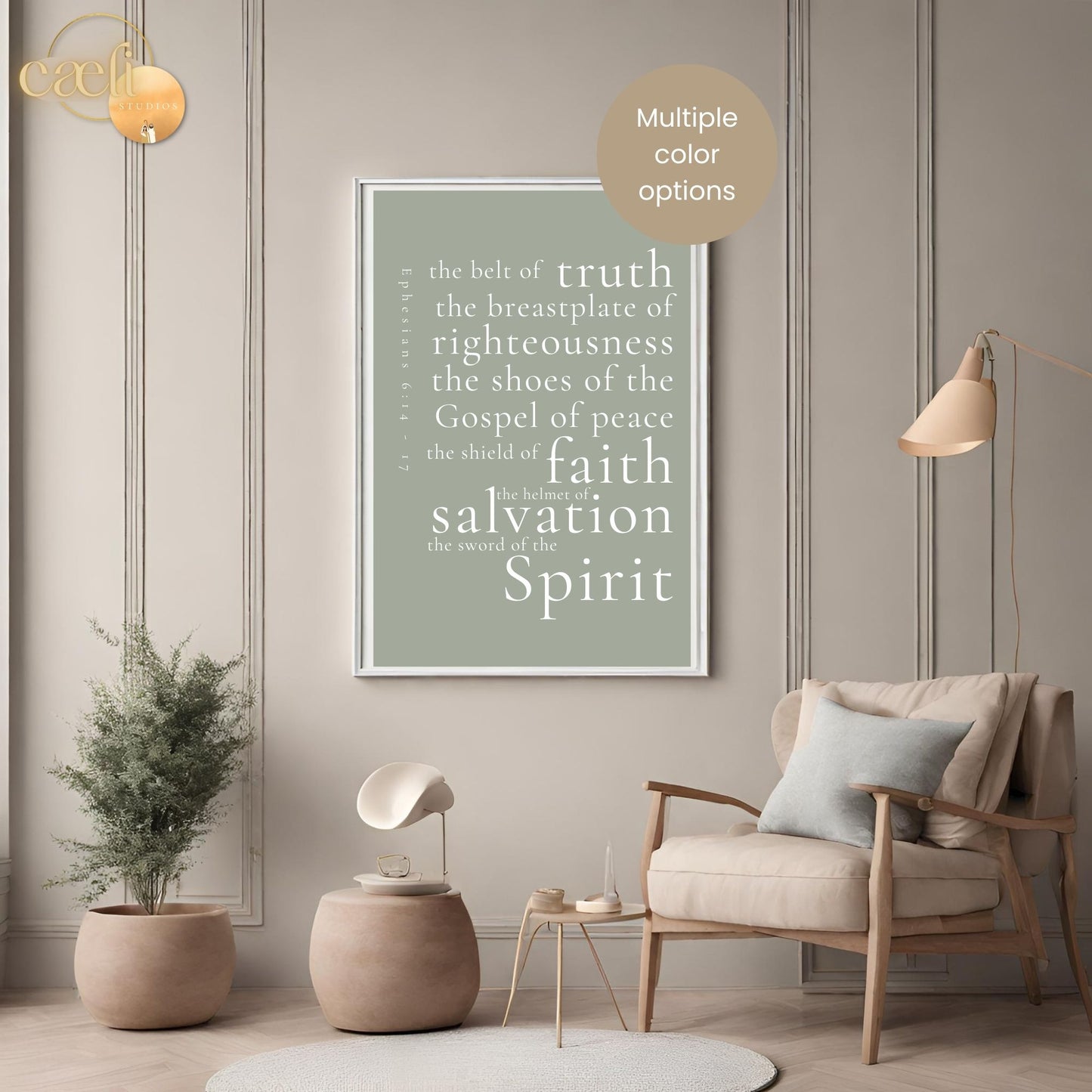 Armour of God | Ephesians 6 | Scripture Verse | Wall Art