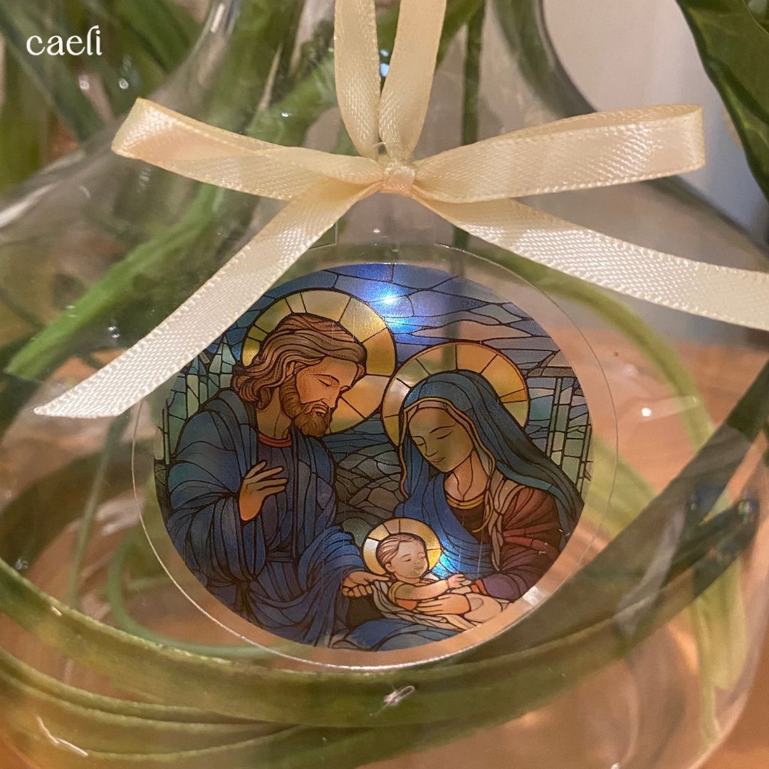 Stained Glass Nativity Christmas Baubles | Unique Christmas Ornaments