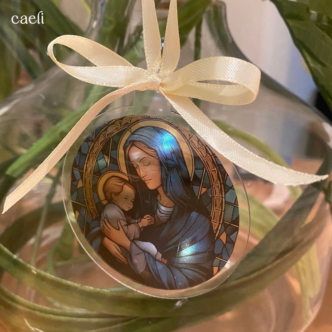 Stained Glass Nativity Christmas Baubles | Unique Christmas Ornaments