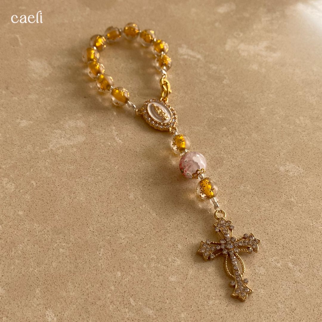 Decade Rosary Bag Charm | Our Lady of Guadalupe | Door Hanger