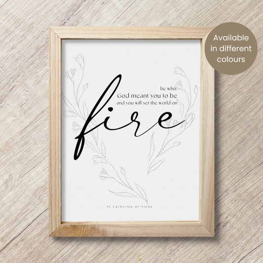 St Catherine of Siena Quote | Wall Art