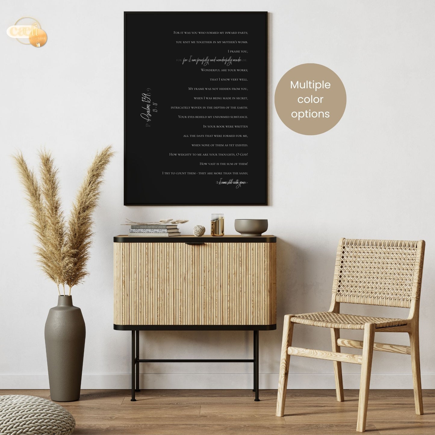 Fearfully and Wonderfully Made | Scripture Verse | Psalm 139 | Wall Art