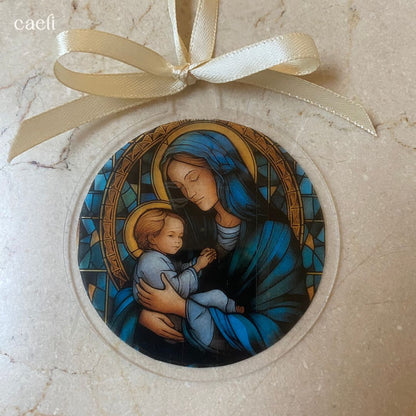 Stained Glass Nativity Christmas Baubles | Unique Christmas Ornaments