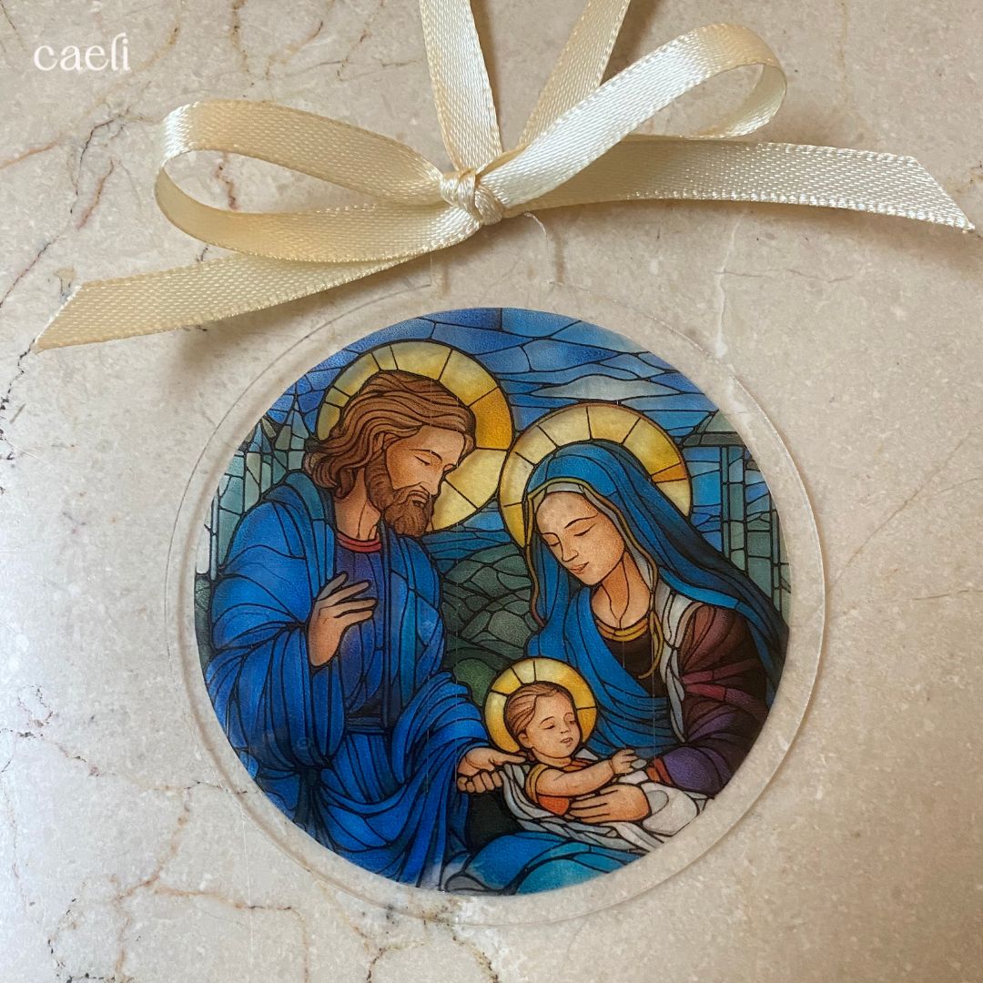 Stained Glass Nativity Christmas Baubles | Unique Christmas Ornaments