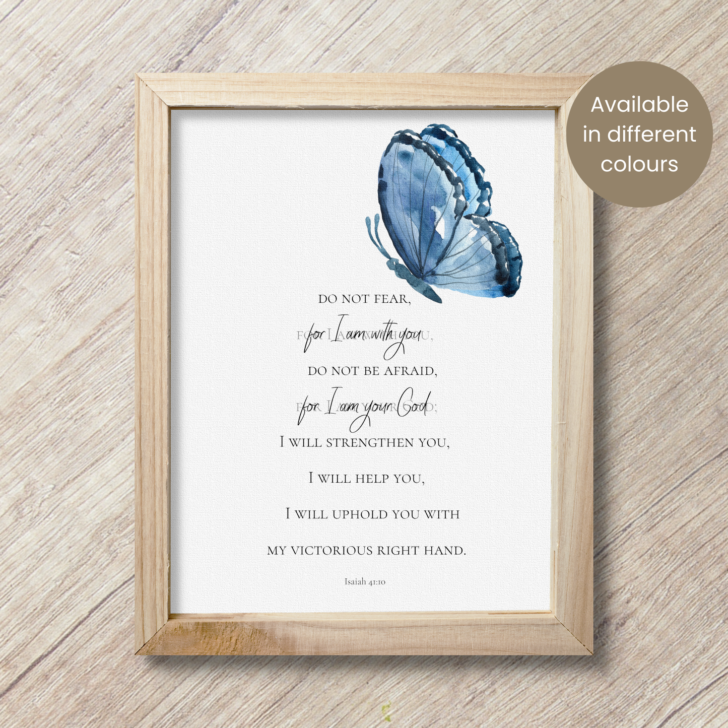 Isaiah 41:10 | Do not be afraid | Wall Art