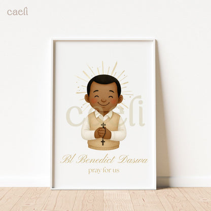 Holy Heroes Cartoon Saints Wall Art | Pick your favourite Saint! | A4 Wall Art