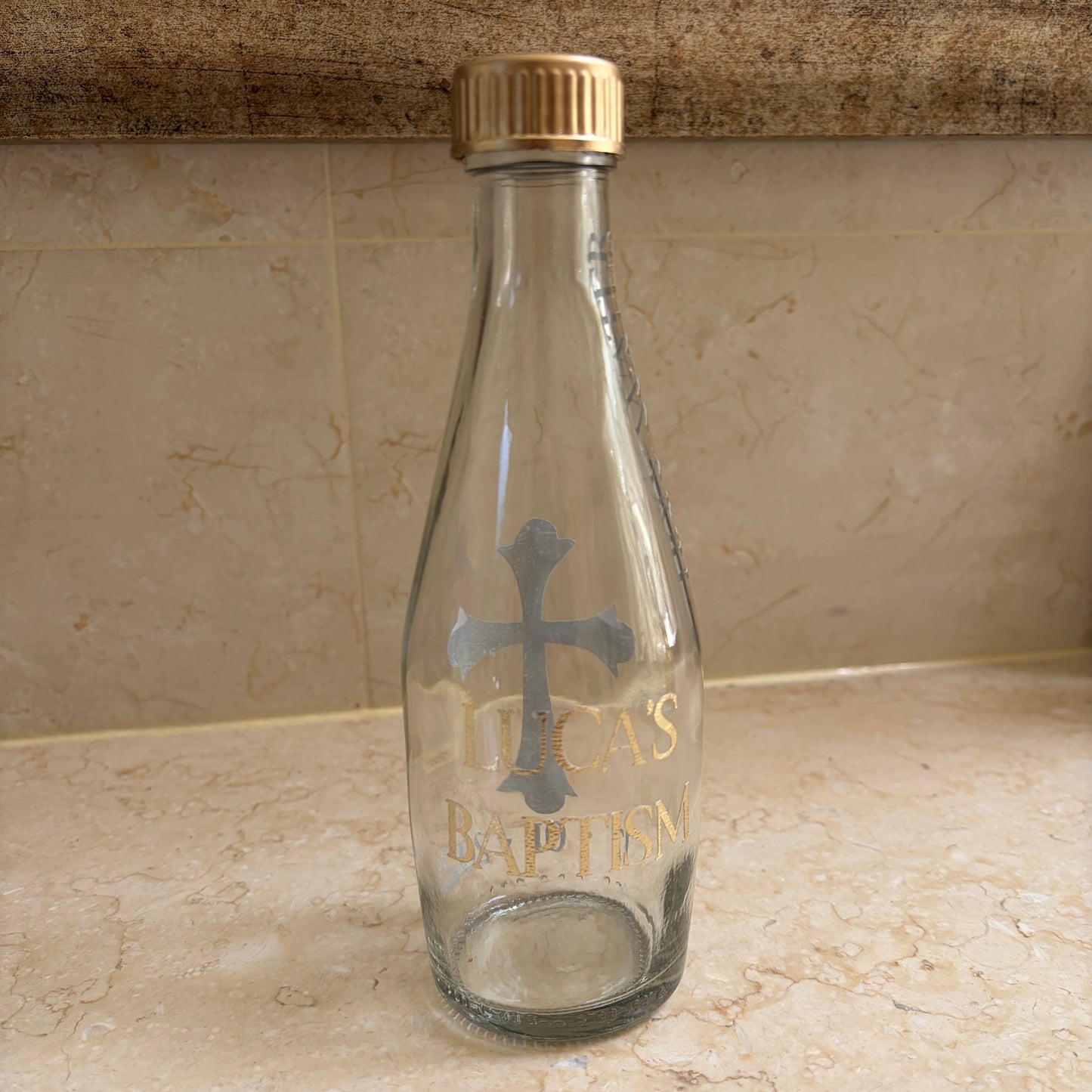 Custom Baptism Holy Water Bottles