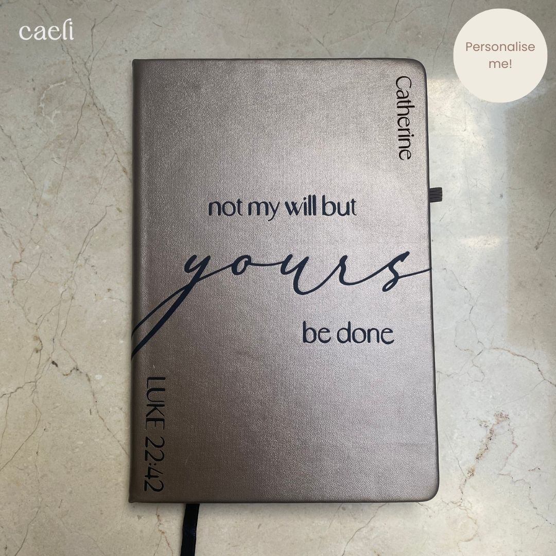 Not my will but Yours Notebook | A6 or A5 Notebook | Luke 22:42 | Personaliseable