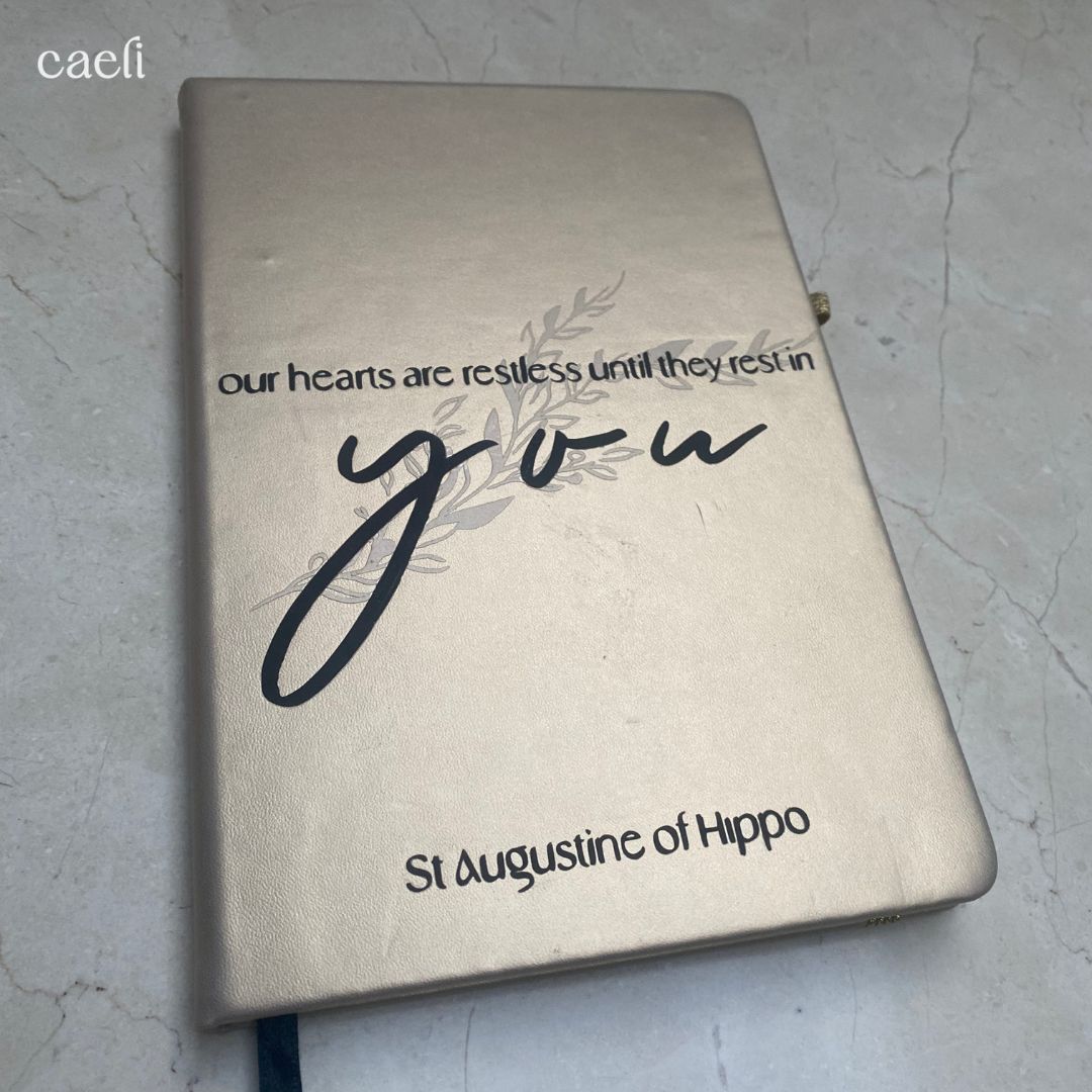 St. Augustine - Restless Hearts Quote | Notebook | Personaliseable