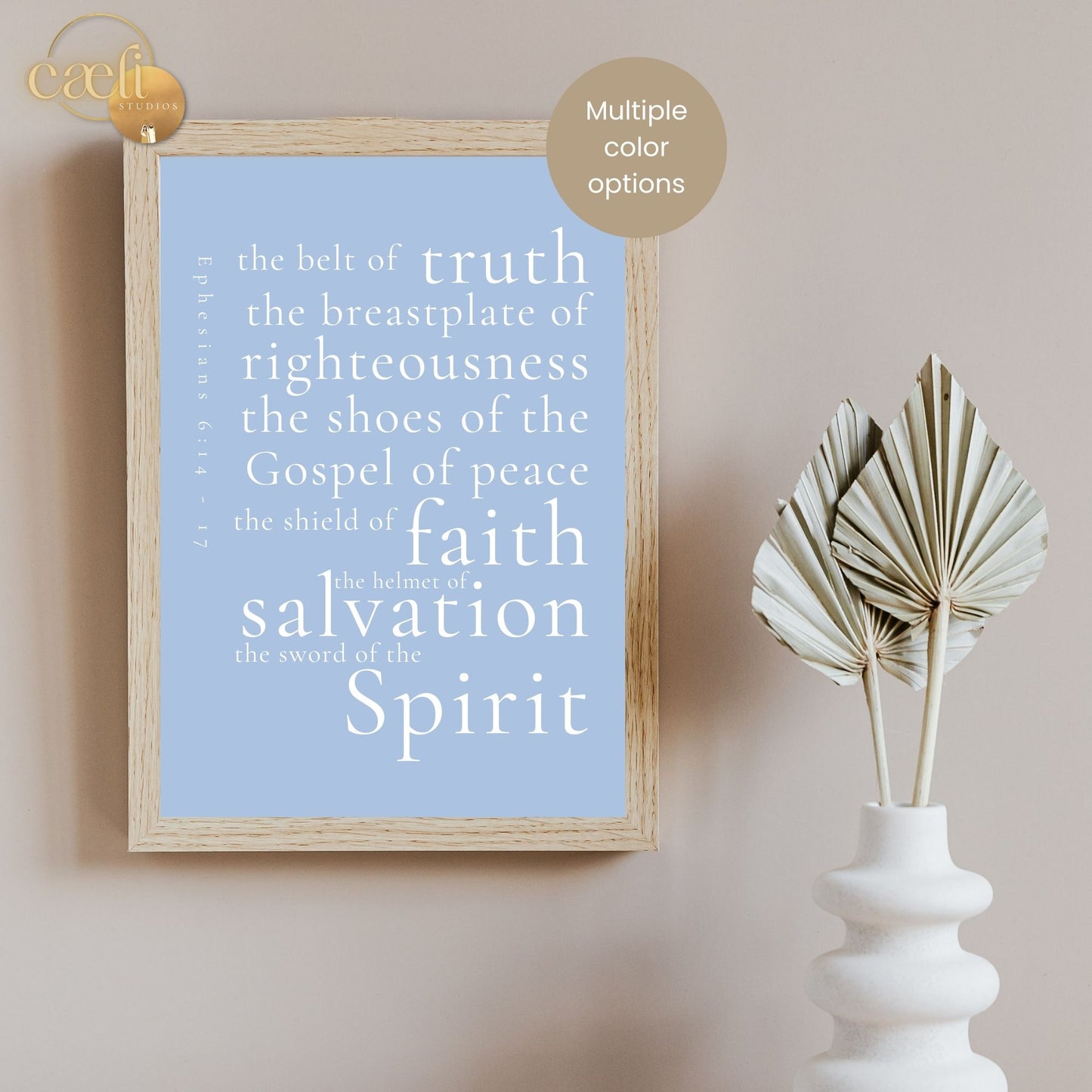 Armour of God | Ephesians 6 | Scripture Verse | Wall Art