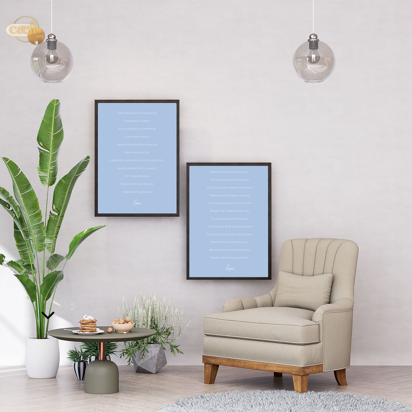 Tantum Ergo Catholic Prayer | Latin and English | Wall Art | Printable Prayer Card