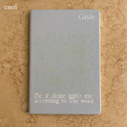 Custom Scripture Verse Notebook | Personalisable Notebook | A5 Notebook | Pick your own Bible Verse! | Multiple Colour Options (Copy)
