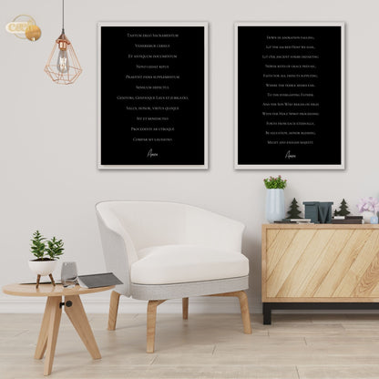 Tantum Ergo Catholic Prayer | Latin and English | Wall Art | Printable Prayer Card