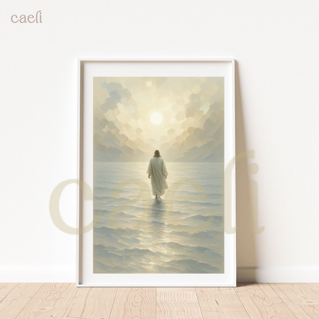 Walking on Water Wall Art | A4 Wall Art