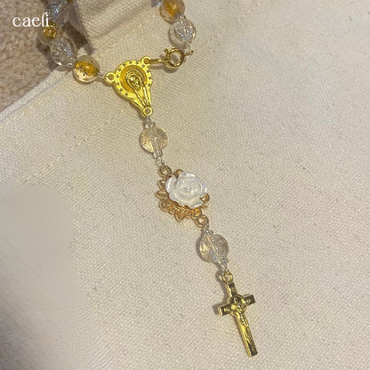 Decade Rosary Bag Charm | Our Lady of the Immaculate Conception | Door Hanger
