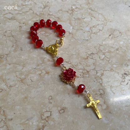 Decade Rosary Bag Charm | Our Lady of Sorrows | Door Hanger