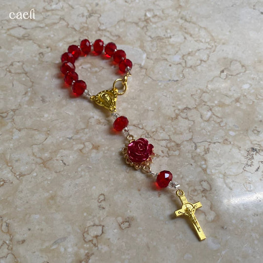 Decade Rosary Bag Charm | Our Lady of Sorrows | Door Hanger