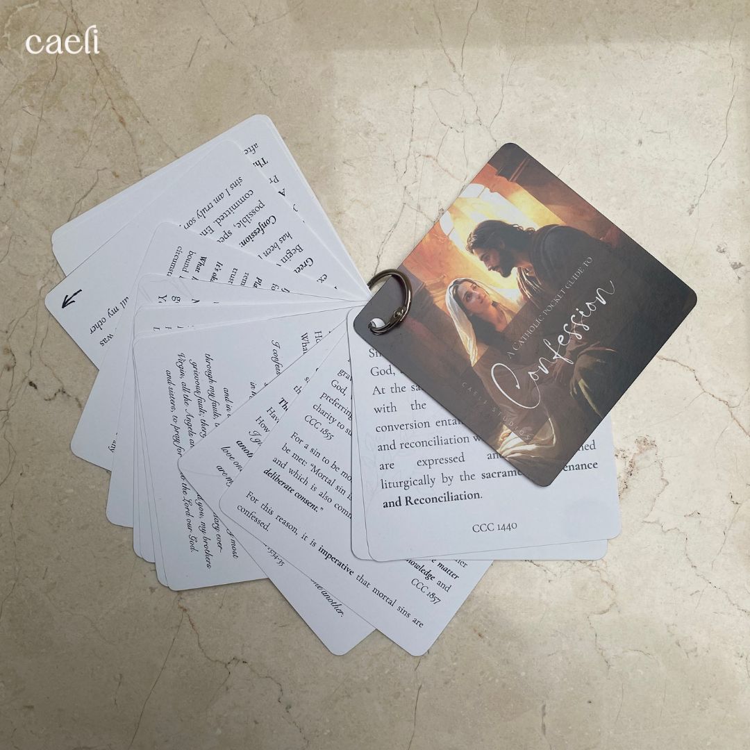 Pocket Prayers - Confession Guide | 16-Page Guide with Binding Ring | Comprehensive and Portable | The Sacrament of Reconciliation