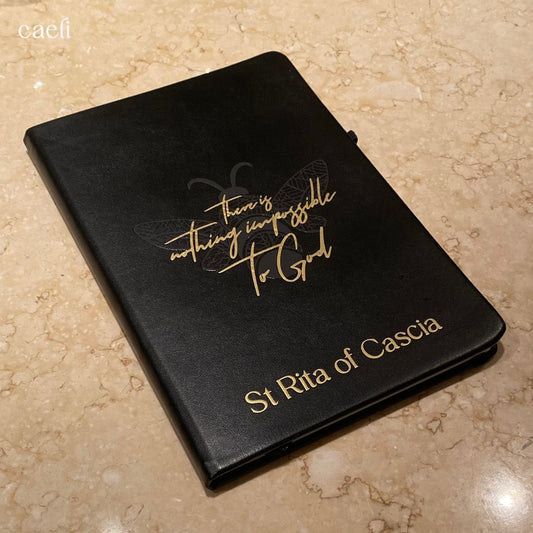 St Rita Personalisable Notebook | A5 Notebook | Personalisation Available | Multiple Colour Options