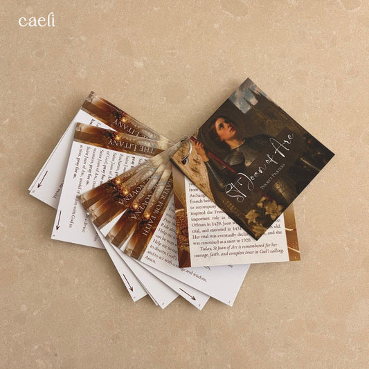 Pocket Prayers - St Joan of Arc | 12-Page Guide with Binding Ring | Portable Prayers