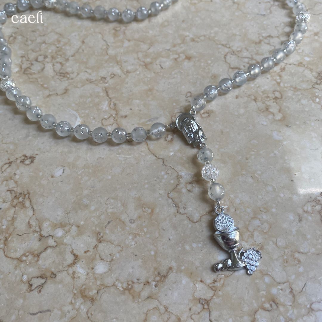 First Holy Communion Rosary | Caeli Studios Handcrafted Rosary