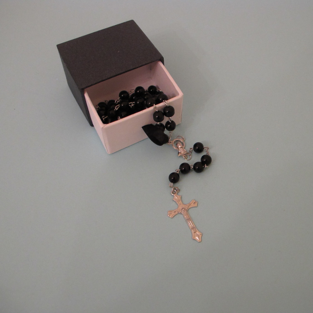 Rosary with Black Beads