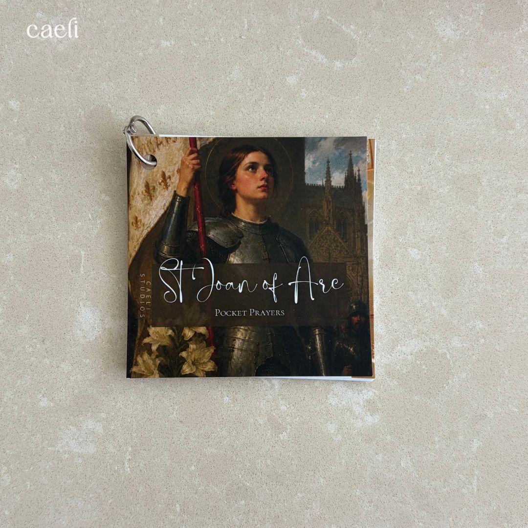 Pocket Prayers - St Joan of Arc | 12-Page Guide with Binding Ring | Portable Prayers
