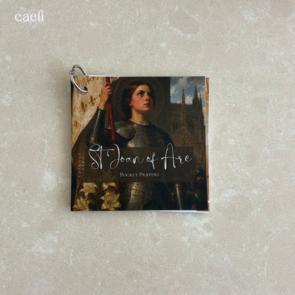 Pocket Prayers - St Joan of Arc | 12-Page Guide with Binding Ring | Portable Prayers