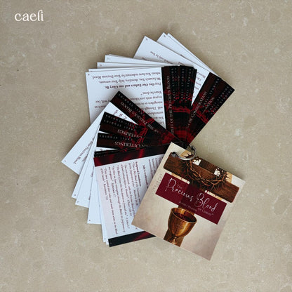 Pocket Prayers - The Precious Blood | 18-Page Guide with Binding Ring | Portable Prayers