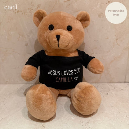 Camilla Bear – Personalised Christian Teddy Bear | Custom Plushie Bear Gift