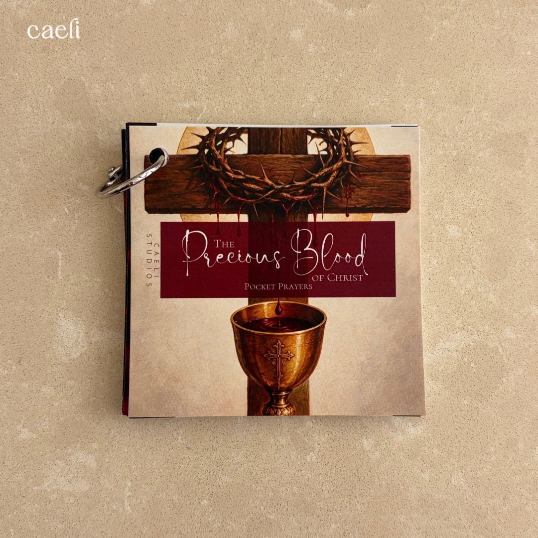 Pocket Prayers - The Precious Blood | 18-Page Guide with Binding Ring | Portable Prayers