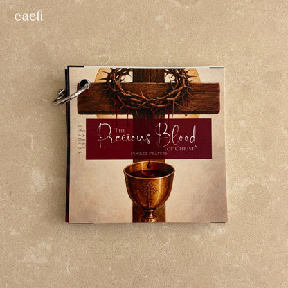 Pocket Prayers - The Precious Blood | 18-Page Guide with Binding Ring | Portable Prayers