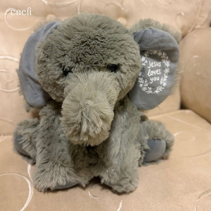 Ellie Elephant Teddy Bear – Personalised Christian Teddy Bear | Custom Plushie Bear Gift