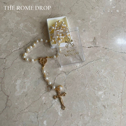 Rome Drop: Pearl and Gold Rosary | Vatican | Musei Vaticani