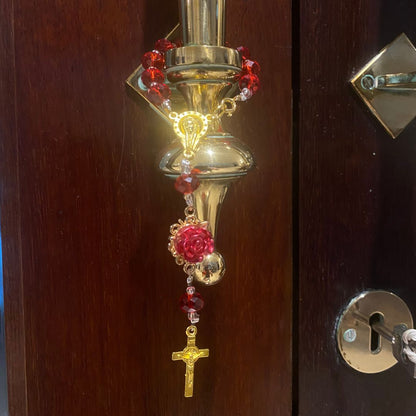Decade Rosary Bag Charm | Our Lady of Sorrows | Door Hanger
