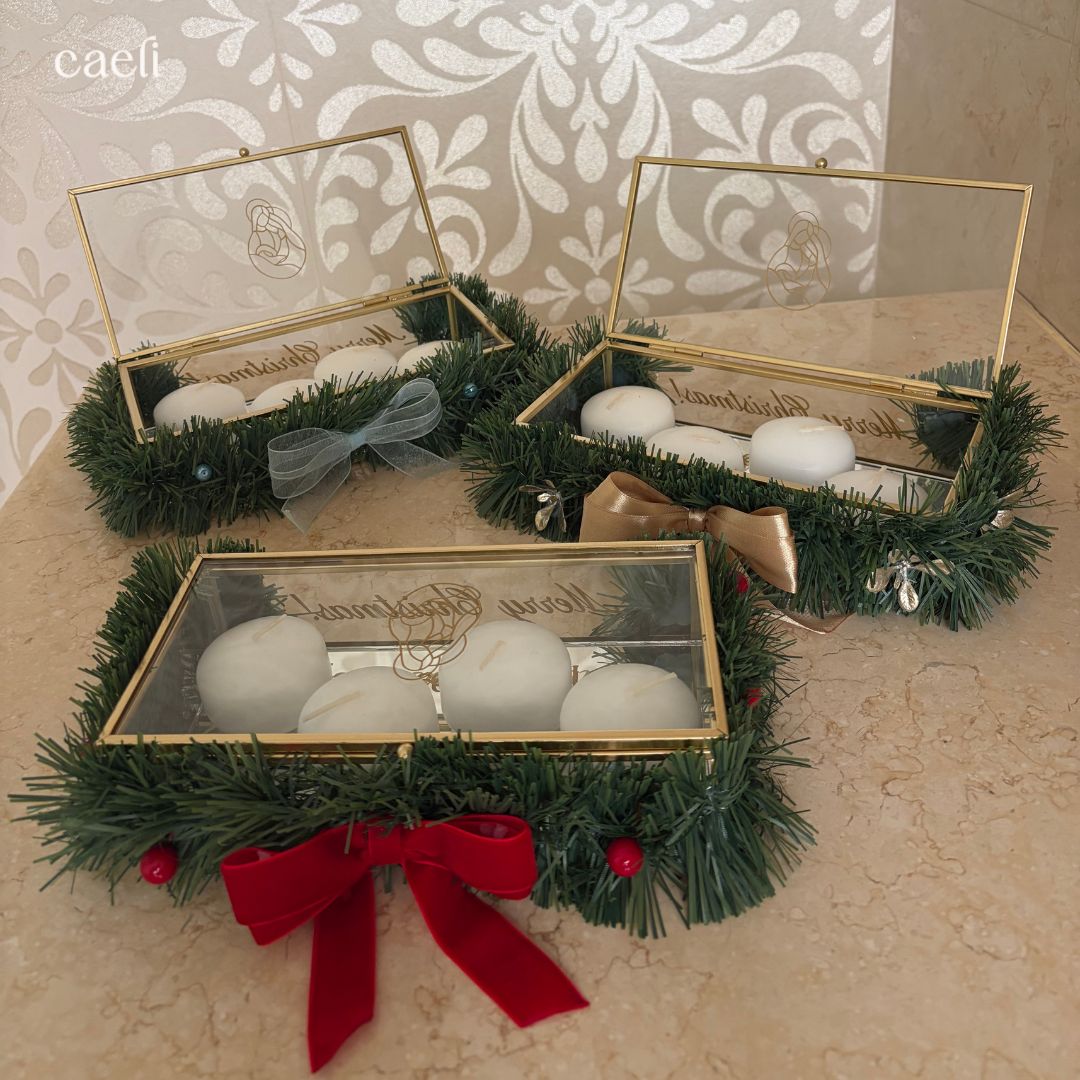 The Advent Nest 2026 | Mini Advent and Christmas Wreath | Compact Modern Advent Wreath | 3 Colours Available